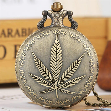 Bronze Quartz Full Hunter Pocket Watch - Hemp - Pocket Watch Net