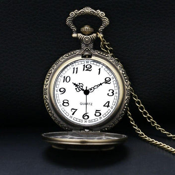 Bronze Quartz Full Hunter Pocket Watch - Minerva - Pocket Watch Net