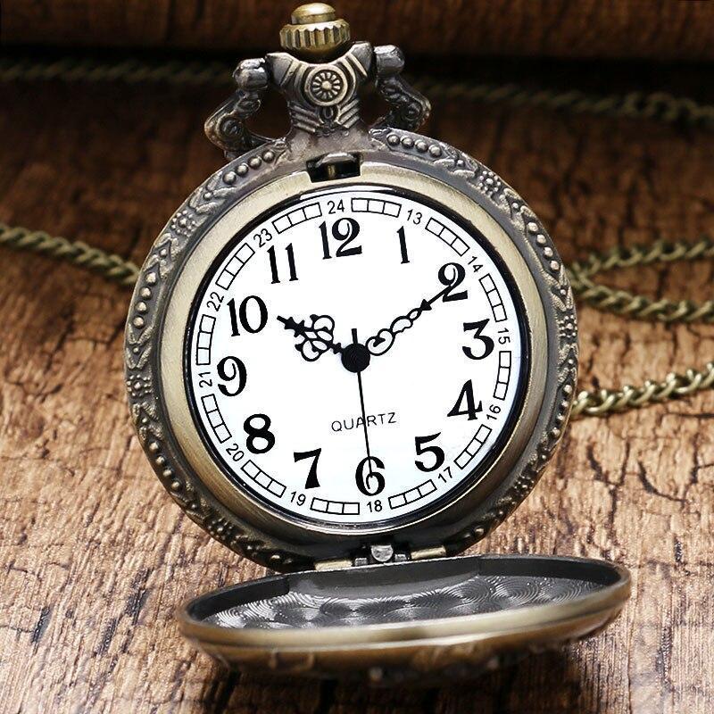 Bronze Quartz Full Hunter Pocket Watch - Original Dragon - Pocket Watch Net