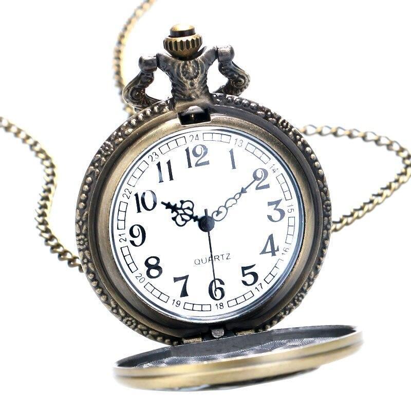 Bronze Quartz Full Hunter Pocket Watch - Original Dragon - Pocket Watch Net