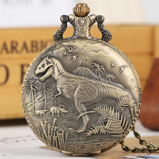 Bronze Quartz Full Hunter Pocket Watch - Rex