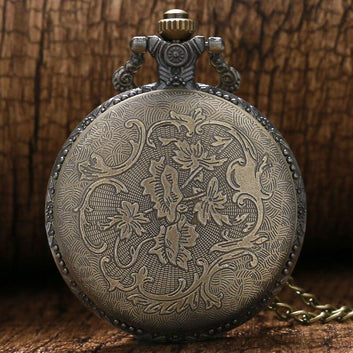 Bronze Quartz Full Hunter Pocket Watch - Trucker - Pocket Watch Net