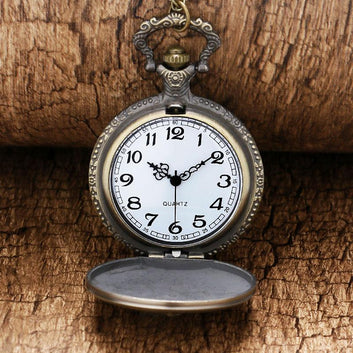 Bronze Steampunk Quartz Full Hunter - Big Ben - Pocket Watch Net