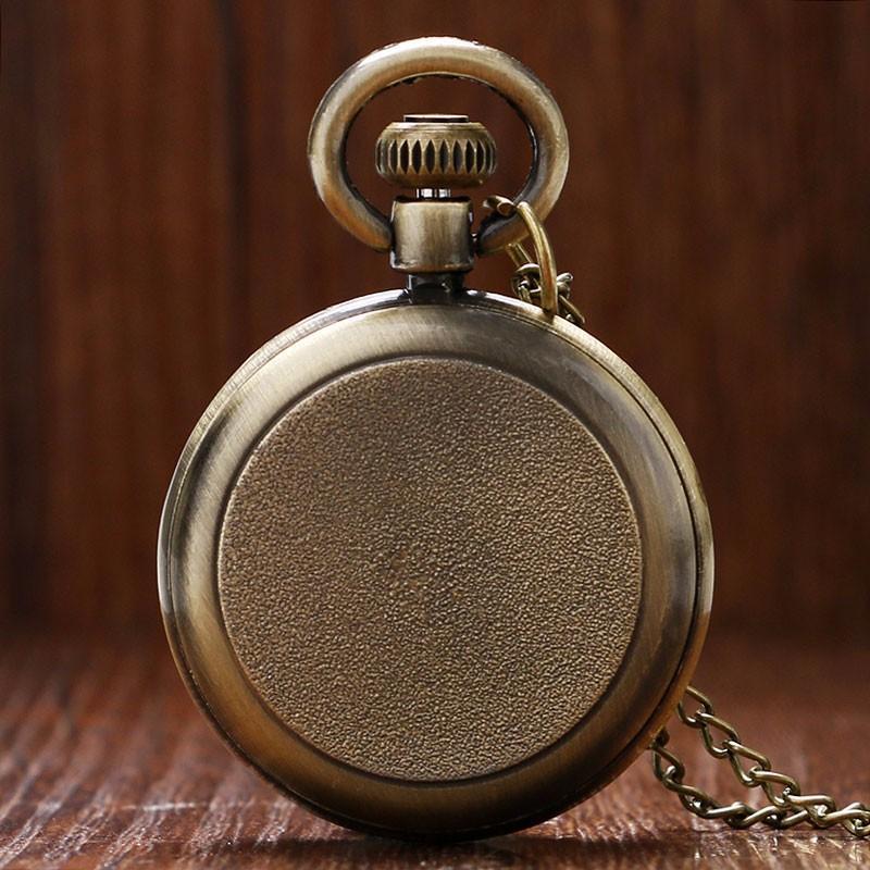 Men's Vintage Quartz Open Face Pocket Watch - Arka 79 - Pocket Watch Net