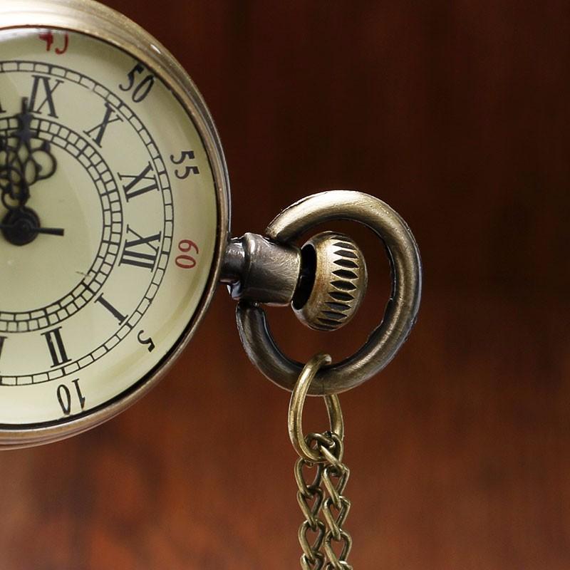 Men's Vintage Quartz Open Face Pocket Watch - Arka 79 - Pocket Watch Net