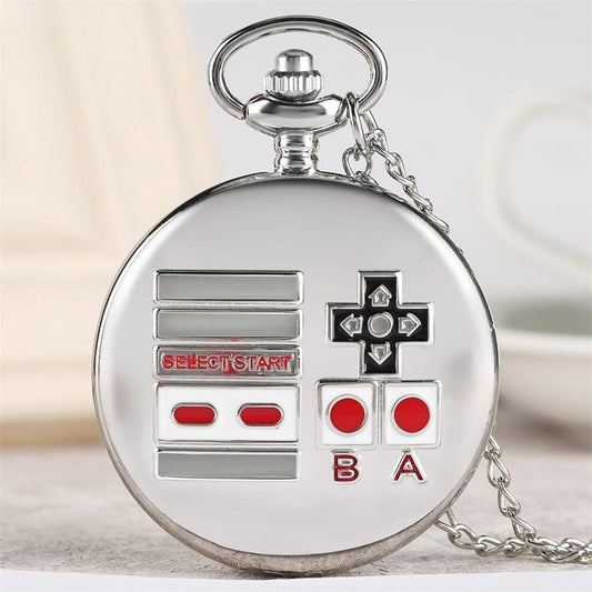 Modern Quartz Full Hunter Pocket Watch - Retro gaming