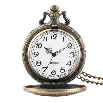 Modern Quartz Full Hunter Pocket Watch - Us Marines