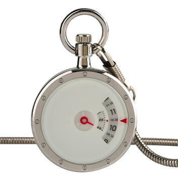 Modern Quartz Open Face Pocket Watch - Minimal