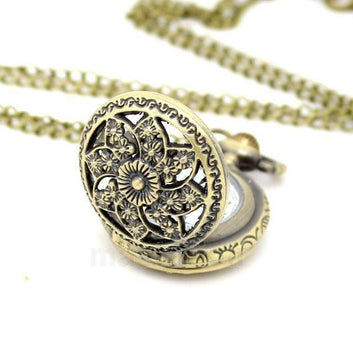 Pendant Watch - Sacred Lotus - Pocket Watch Net