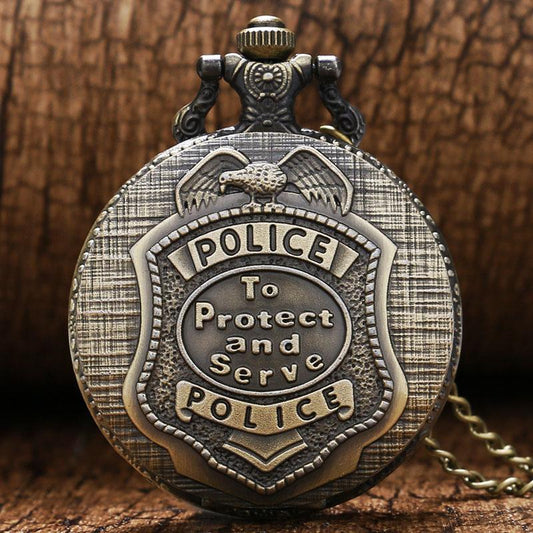 Pocket Watch - Police Badge