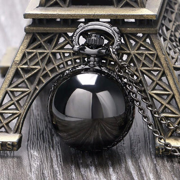 Quartz Pendant Watch - Black Vask - Pocket Watch Net