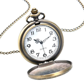 Steampunk Quartz Pocket Watch - Black Beard - Pocket Watch Net