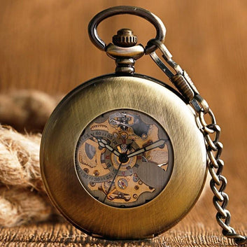 Vintage Automatic Half Hunter Pocket Watch - Mortimer - Pocket Watch Net