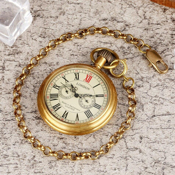 Vintage Automatic Open Face Pocket Watch - London