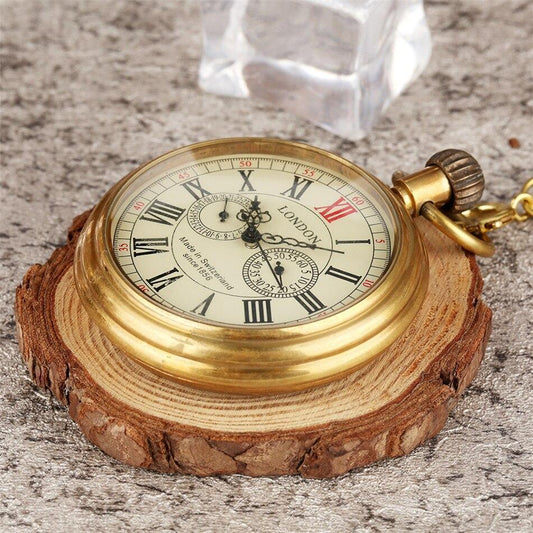 Vintage Automatic Open Face Pocket Watch - London