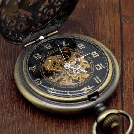 Vintage Bronze Mechanical Pocket Watch - Saladin - Pocket Watch Net