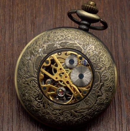 Vintage Bronze Mechanical Pocket Watch - Saladin - Pocket Watch Net
