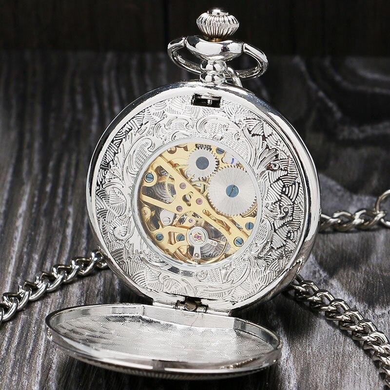 Vintage Silver Mechanical Pocket Watch - Gloria - Pocket Watch Net