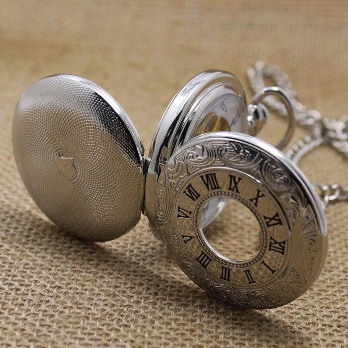Vintage Silver Mechanical Pocket Watch - Gloria - Pocket Watch Net