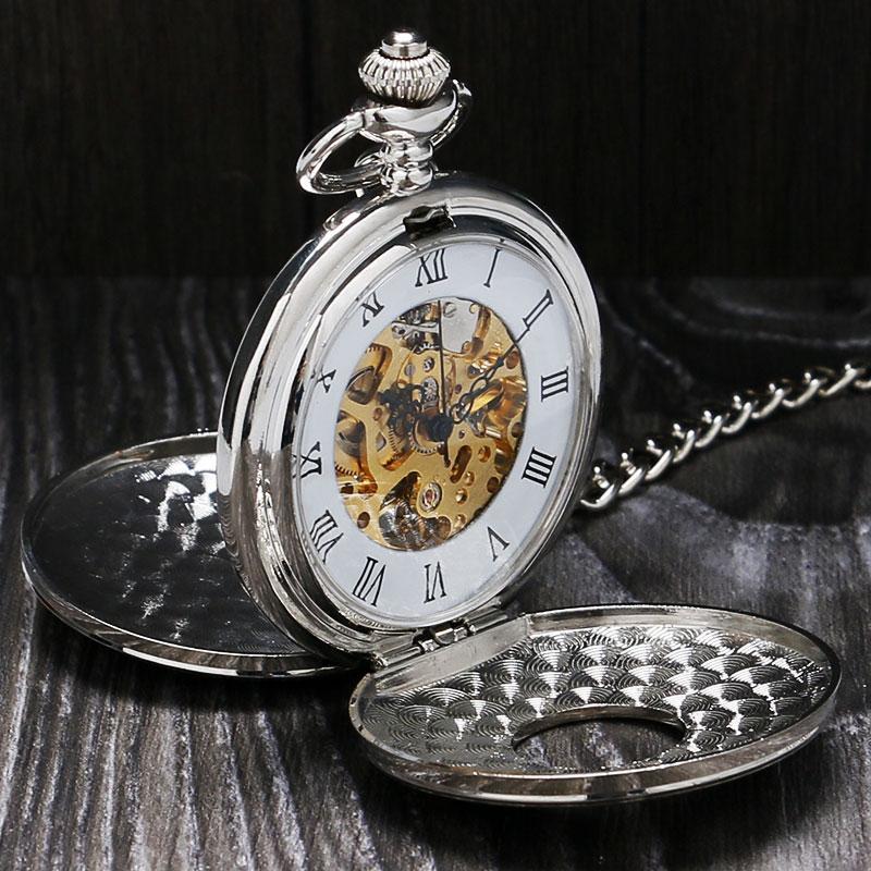 Vintage Silver Mechanical Pocket Watch - Gloria - Pocket Watch Net