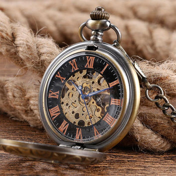 Women's Bronze Mechanical Pocket Watch - Merkabah