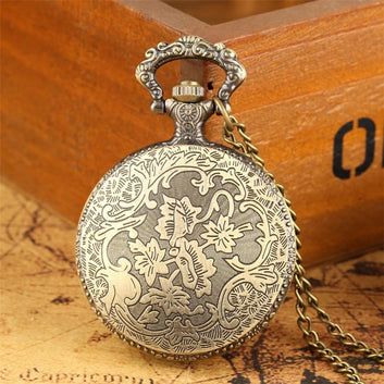 Women's Bronze Quartz Pocket Watch - Yggdrasil - Pocket Watch Net