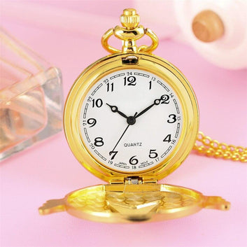 Women's Quartz Full Hunter Pocket Watch - Star Lova - Pocket Watch Net