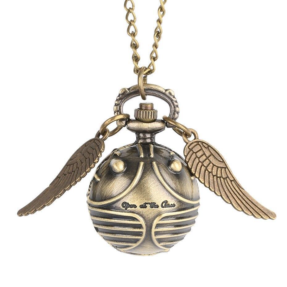 Women's Rounded Bronze Pendant Watch - Flying Beetle - Pocket Watch Net