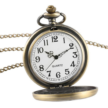 Women's Vintage Full Hunter Pocket Watch - Colored Mandala - Pocket Watch Net