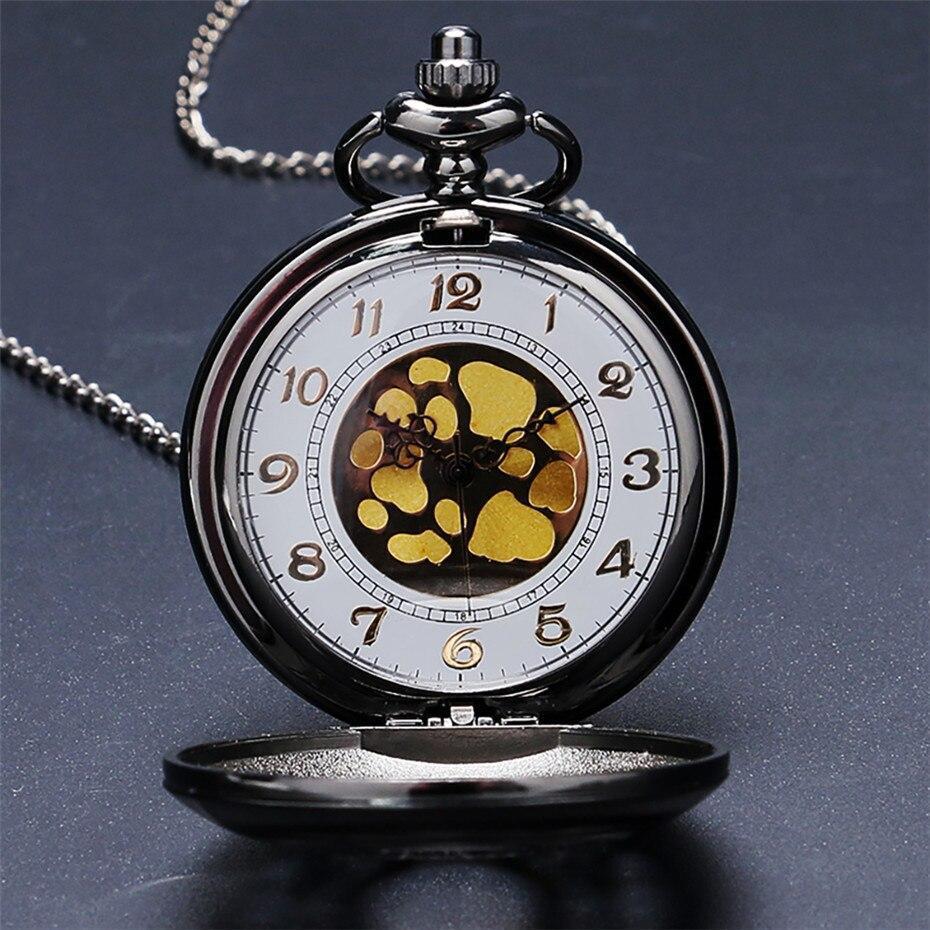 Women's Vintage Quartz Half Hunter Pocket Watch - Aura Silver - Pocket Watch Net