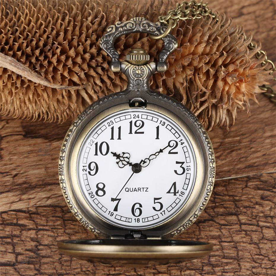 Black and Bronze Steampunk Quartz Full Hunter Pocket Watch - Isaiah - Pocket Watch Net