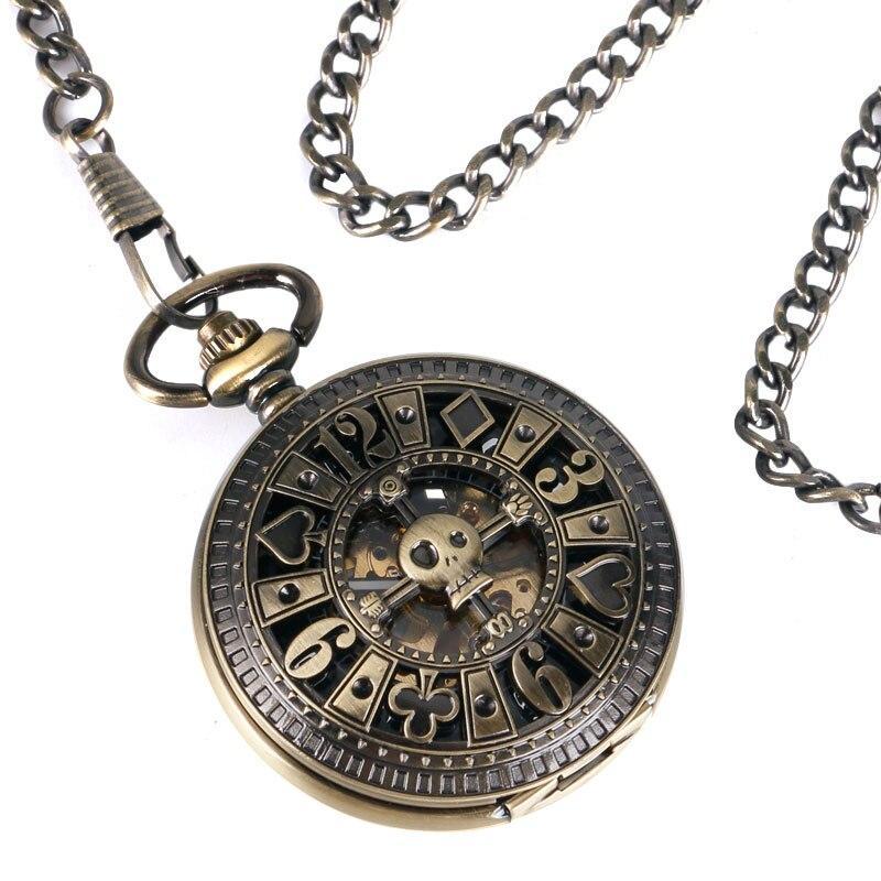 Bronze Automatic Half Hunter Pocket Watch - Game of Death - Pocket Watch Net