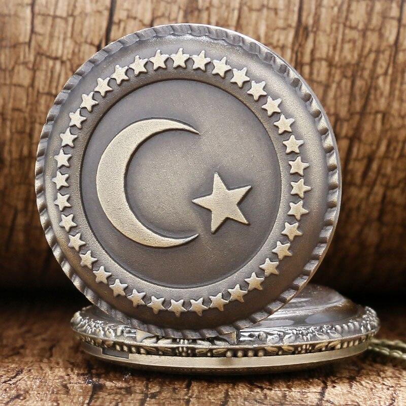 Bronze Quartz Full Hunter Pocket Watch - Byzantium - Pocket Watch Net