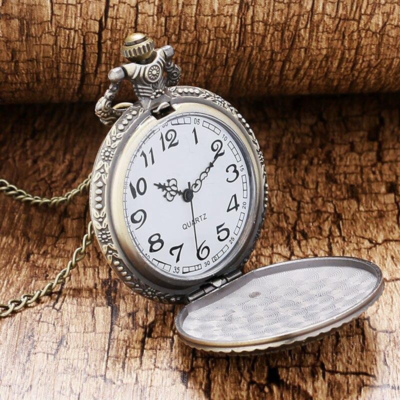 Bronze Quartz Full Hunter Pocket Watch - Byzantium - Pocket Watch Net