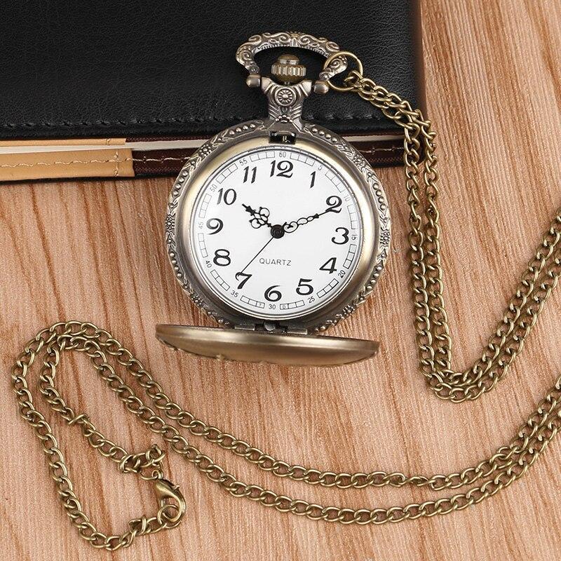 Bronze Quartz Full Hunter Pocket Watch - Downtown - Pocket Watch Net