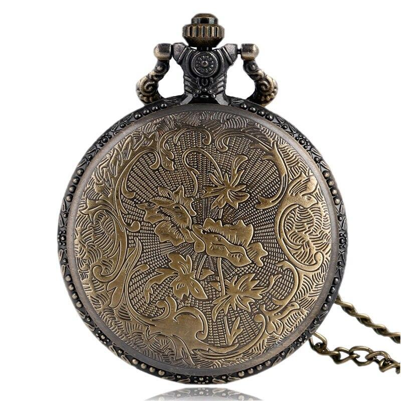 Bronze Quartz Full Hunter Pocket Watch - Downtown - Pocket Watch Net