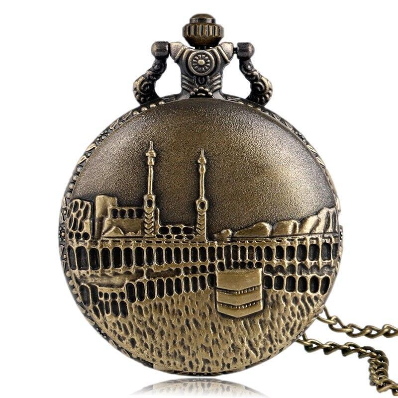 Bronze Quartz Full Hunter Pocket Watch - Downtown - Pocket Watch Net