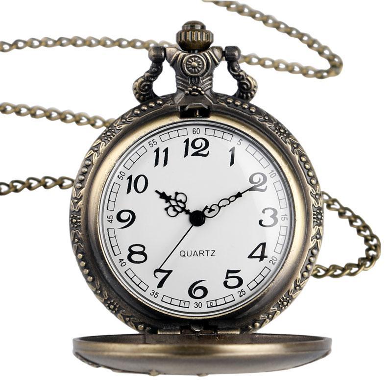 Bronze Quartz Full Hunter Pocket Watch - Downtown - Pocket Watch Net