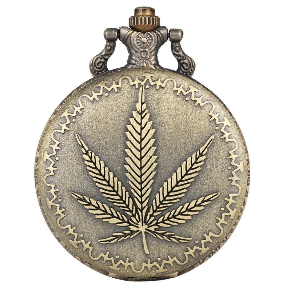 Bronze Quartz Full Hunter Pocket Watch - Hemp - Pocket Watch Net