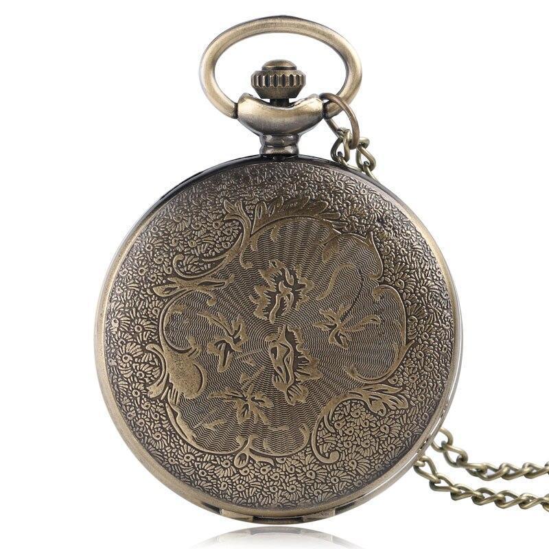 Bronze Quartz Full Hunter Pocket Watch  - Lernaean Hydra - Pocket Watch Net