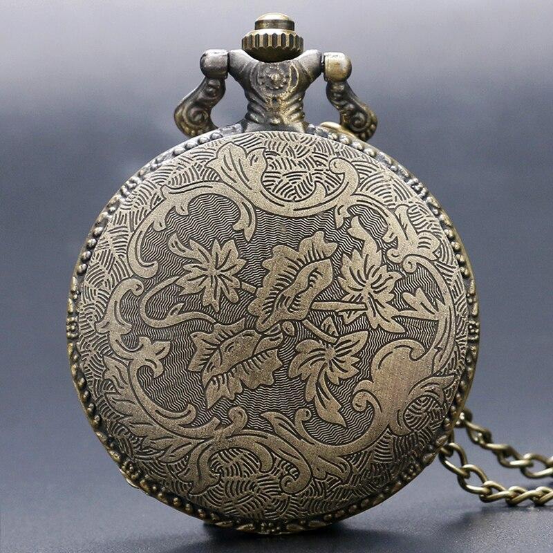 Bronze Quartz Full Hunter Pocket Watch - Pegasus - Pocket Watch Net