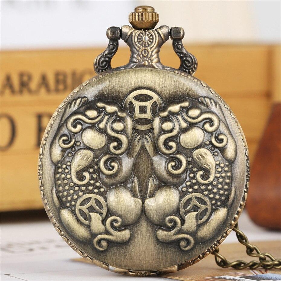 Bronze Quartz Full Hunter Pocket Watch - Resurrection - Pocket Watch Net