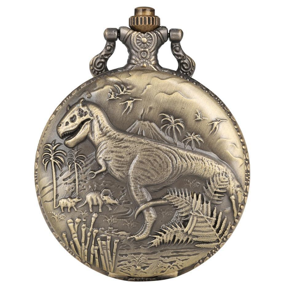 Bronze Quartz Full Hunter Pocket Watch - Rex - Pocket Watch Net