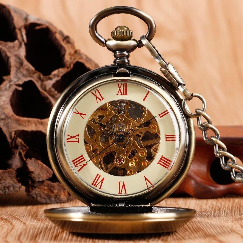 Bronze Quartz Full Hunter Pocket Watch - Soviet - Pocket Watch Net