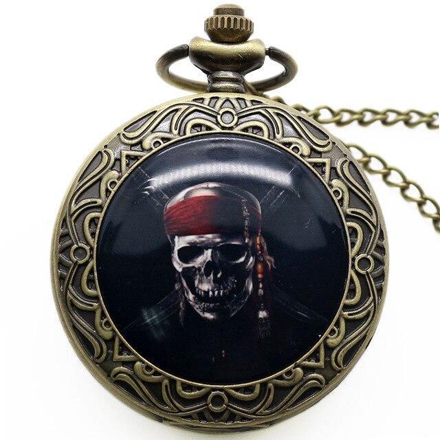 Bronze Steampunk Quart Full Hunter Pocket Watch - Murder & Skully - Pocket Watch Net