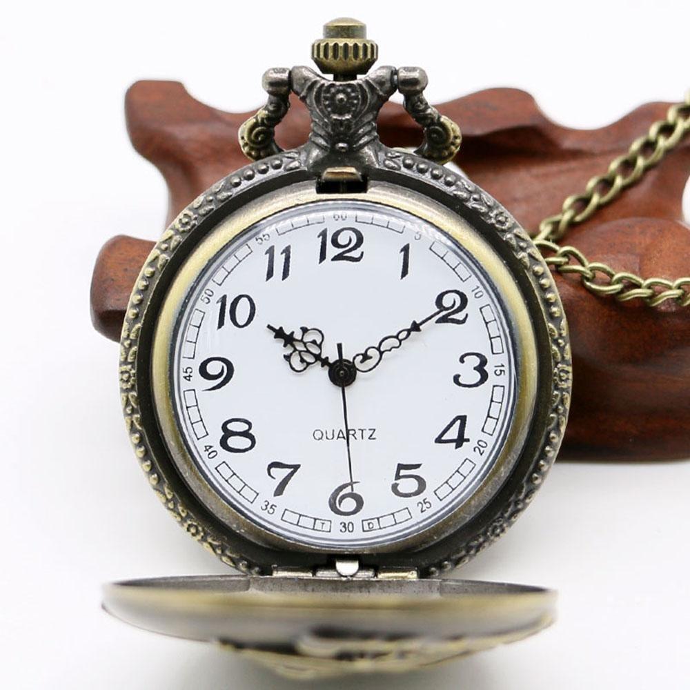 Bronze Steampunk Quartz Full Hunter Pocket Watch - Bolsteam II - Pocket Watch Net