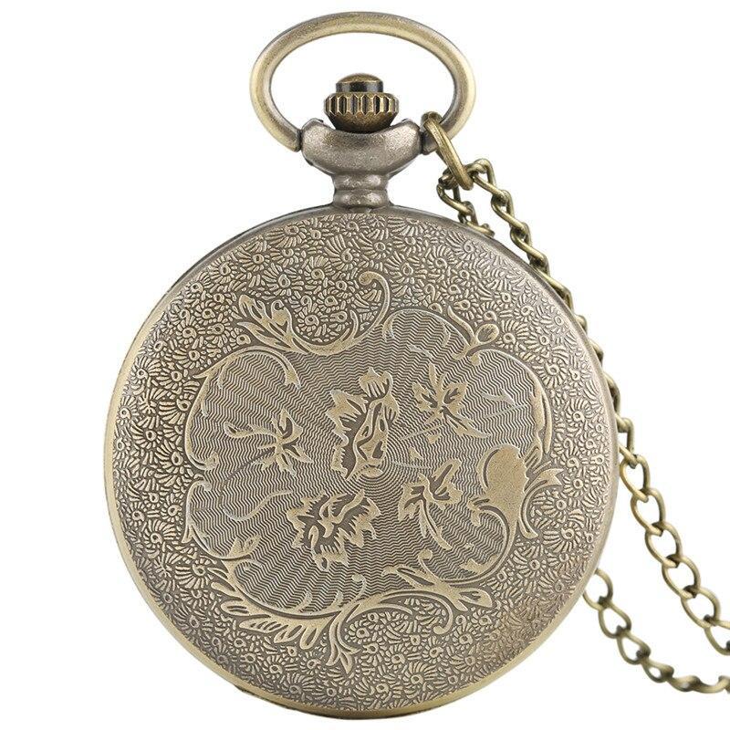 Bronze Steampunk Quartz Pocket Watch - Pentacle - Pocket Watch Net