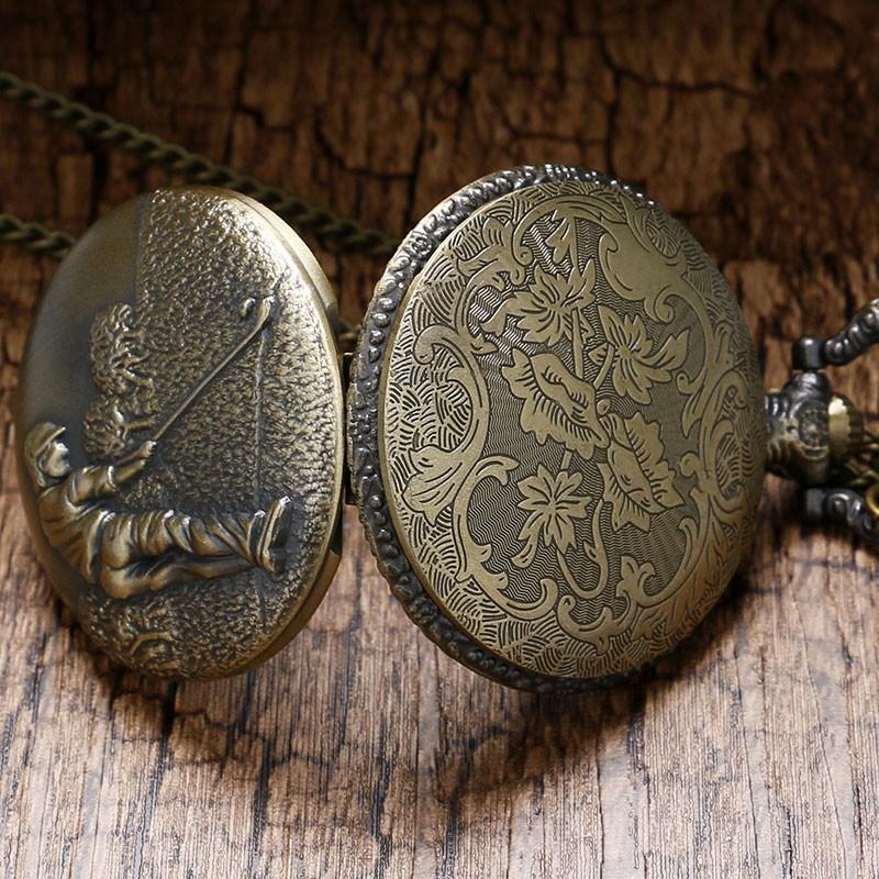 Full Hunter Bronze Pocket Watch - Bobby J - Pocket Watch Net