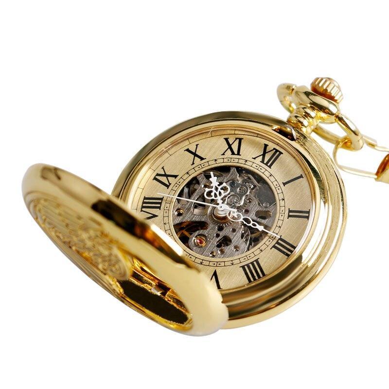 Gold Automatic Pocket Watch - Golden Bird - Pocket Watch Net