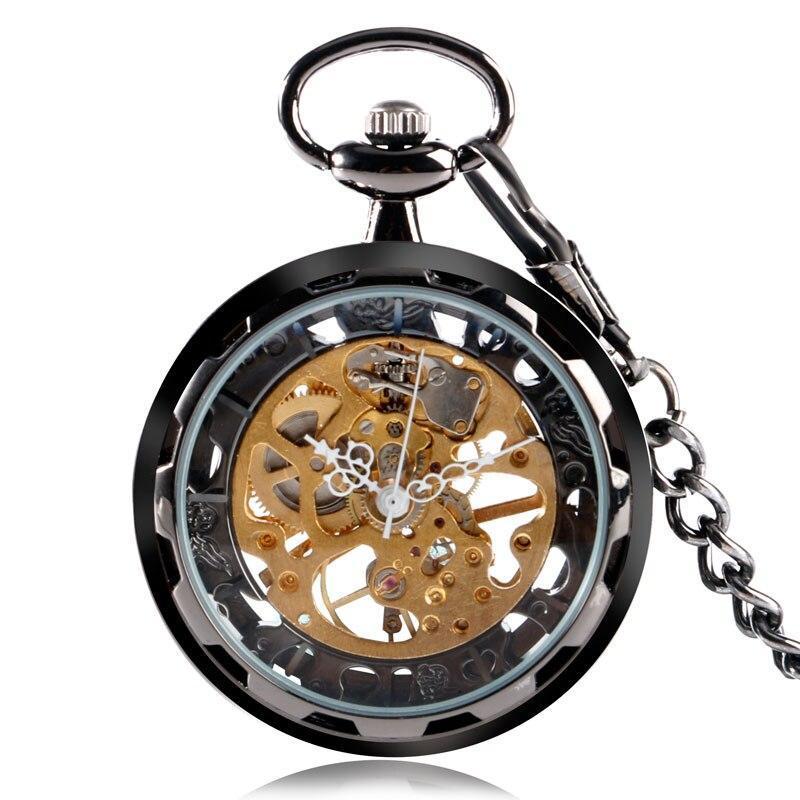 Mechanical Skeleton Open Face Pocket Watch - Series - Pocket Watch Net